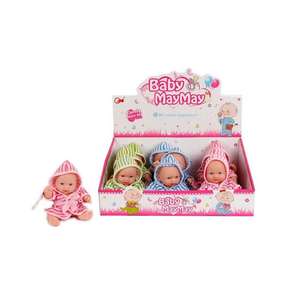 Babypuppe MayMay mit Badeanzug rosa 20cm 3fach sortiert
