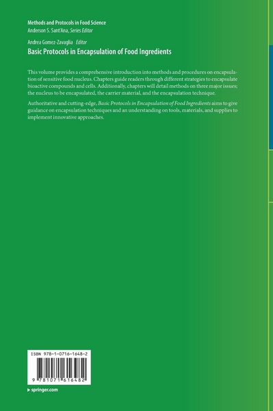Produktbild: Basic Protocols in Encapsulation of Food Ingredients