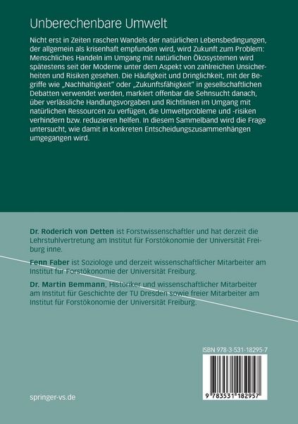 Produktbild: Unberechenbare Umwelt
