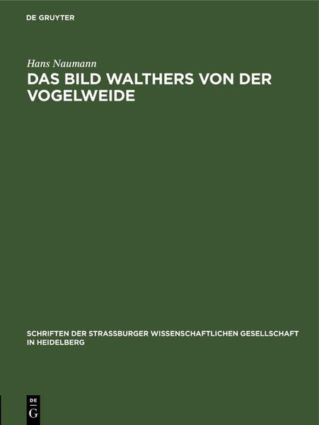 Produktbild: Das Bild Walthers von der Vogelweide