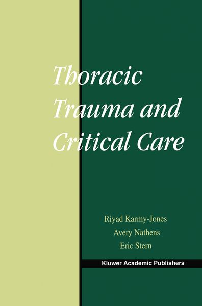 Produktbild: Thoracic Trauma and Critical Care
