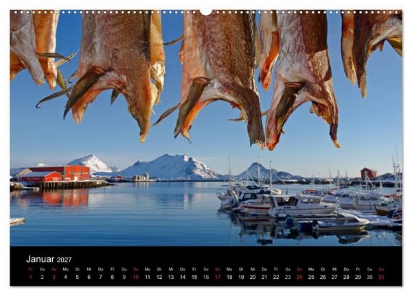 Produktbild: Norwegen (hochwertiger Premium Wandkalender 2027 DIN A2 quer), Kunstdruck in Hochglanz