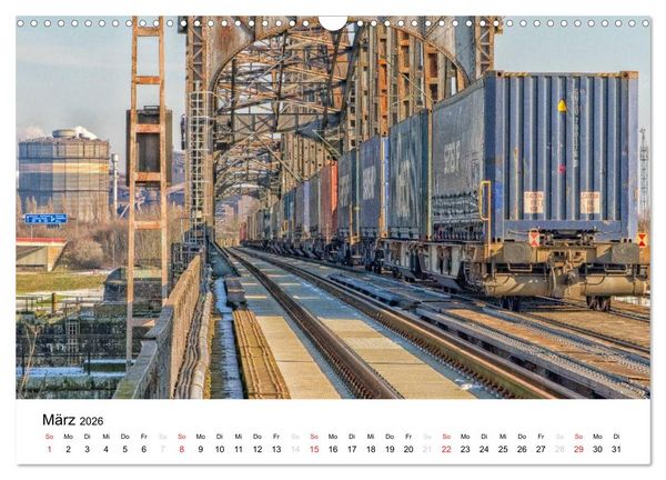 Produktbild: Auf eisernen Wegen - Faszination Bahn (Wandkalender 2026 DIN A3 quer), CALVENDO Monatskalender