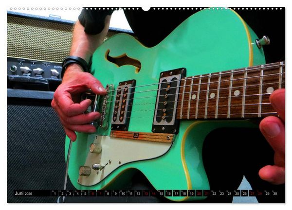 Produktbild: Gitarren und Amps - abgerockt (hochwertiger Premium Wandkalender 2026 DIN A2 quer), Kunstdruck in Hochglanz