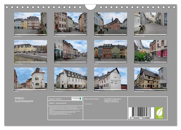 Produktbild: Wittlich - Ansichtssache (Wandkalender 2026 DIN A4 quer), CALVENDO Monatskalender