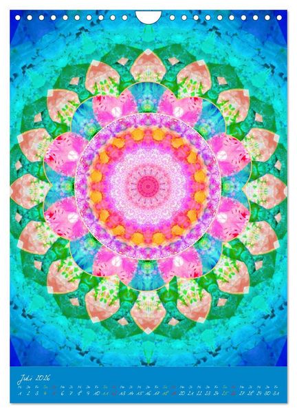 Produktbild: Bl&uuml;hende Mandalas (Wandkalender 2026 DIN A4 hoch), CALVENDO Monatskalender