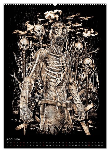 Produktbild: BLOODBOY/WAR ILLUSTRATION (Wandkalender 2026 DIN A2 hoch), CALVENDO Monatskalender