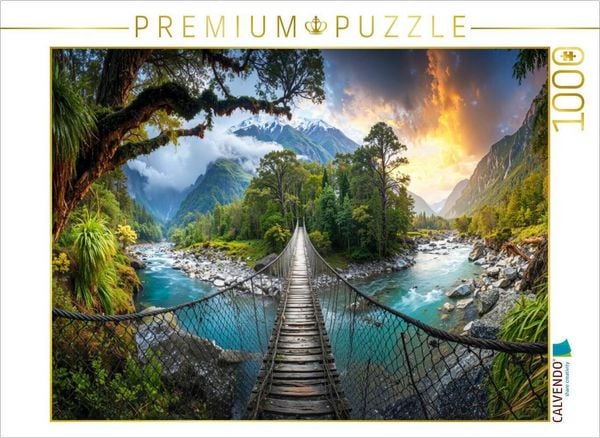 Produktbild: CALVENDO Puzzle Hokitika Gorge auf der S&uuml;dinsel | 1000 Teile Lege-Gr&ouml;&szlig;e 64x48cm Foto-Puzzle f&uuml;r gl&uuml;ckliche Stunden