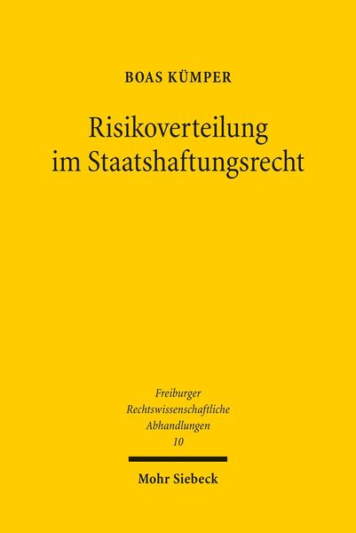 Produktbild: Risikoverteilung im Staatshaftungsrecht