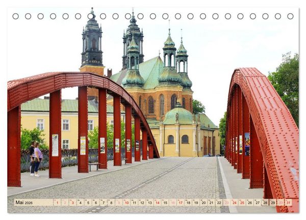 Produktbild: Posen - Traumhaftes Reiseziel in Polen (Tischkalender 2026 DIN A5 quer), CALVENDO Monatskalender