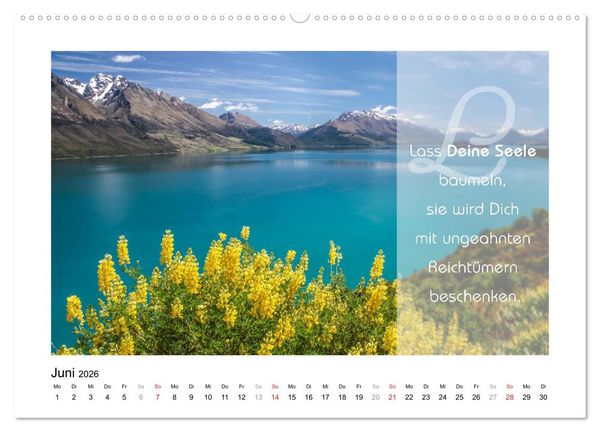 Produktbild: Kraft f&uuml;r Deine Seele (hochwertiger Premium Wandkalender 2026 DIN A2 quer), Kunstdruck in Hochglanz