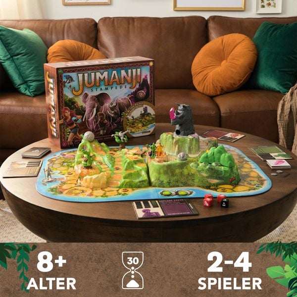 Produktbild: Spin Master Games - Jumanji Stampede - kooperatives 3D-Abenteuerspiel