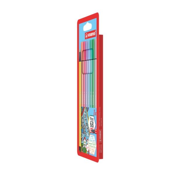 Produktbild: STABILO Premium-Filzstift -   Pen 68 - 8er Pack - Pastellfarben