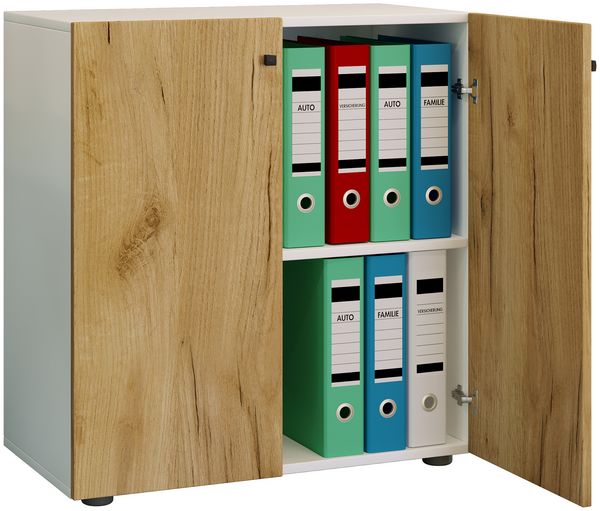 Produktbild: B&uuml;roschrank B&uuml;cher Ordner Aktenschrank Lona 2fach