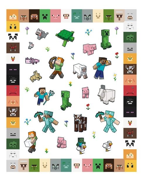 Produktbild: Minecraft: 500 Sticker- Stickern - R&auml;tseln - Ausmalen