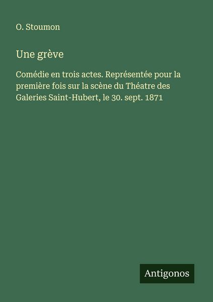 Produktbild: Une gr&egrave;ve