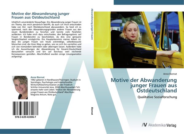 Produktbild: Motive der Abwanderung junger Frauen aus Ostdeutschland
