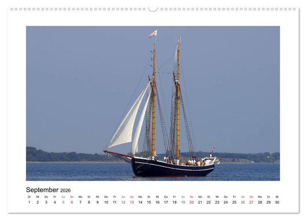 Produktbild: Segelschiffe auf dem Limfjord (Wandkalender 2026 DIN A2 quer), CALVENDO Monatskalender