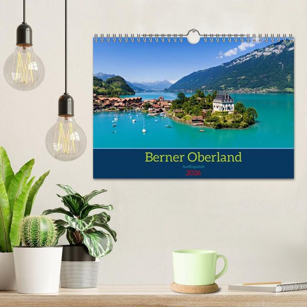 Produktbild: Berner Oberland - Ausflugsziele (Wandkalender 2026 DIN A4 quer), CALVENDO Monatskalender