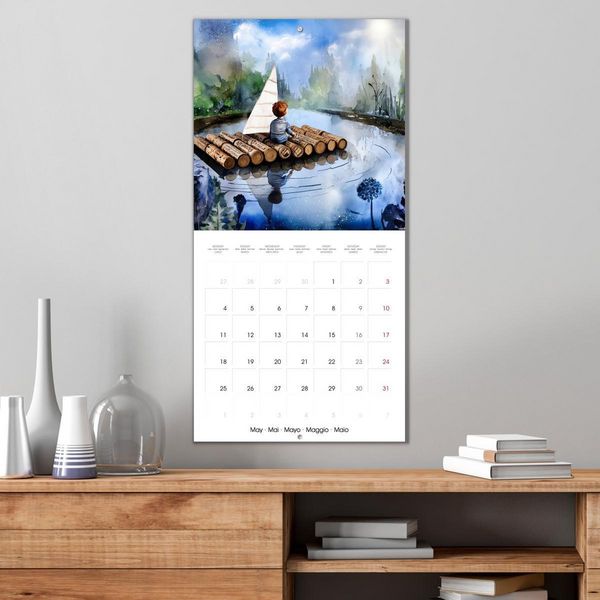 Produktbild: Les r&ecirc;ves enfantins (Calendrier mural carr&eacute; 2026 30x30 cm) Calendrier double avec une page pour vos prises de notes