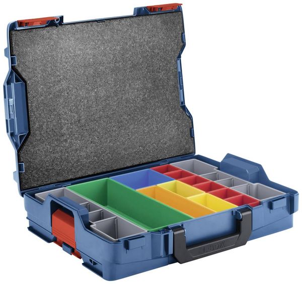 Bosch Professional L-BOXX 102 & Inset Boxen 13tlg. 1600A016NA Transportkoffer ABS Blau (L x B x H) 357 x 442 x 117 mm