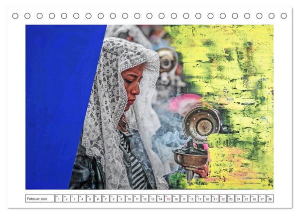 Produktbild: Fotos Farbe Fantasie. (Tischkalender 2026 DIN A5 quer), CALVENDO Monatskalender