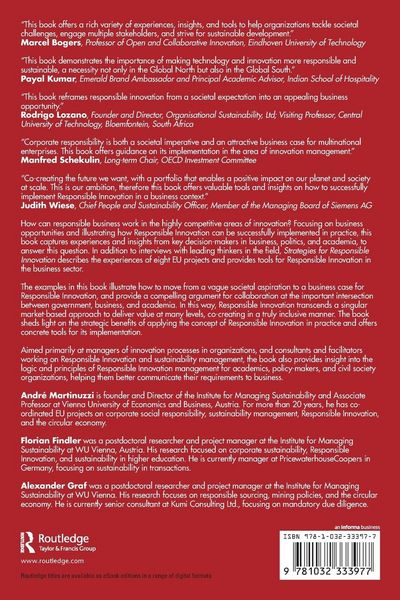 Produktbild: Strategies for Responsible Innovation