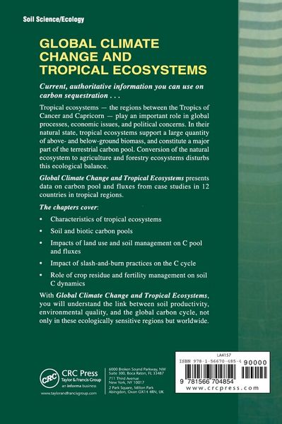 Produktbild: Global Climate Change and Tropical Ecosystems