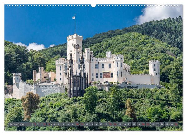 Produktbild: Burgen der Rheinromantik (Wandkalender 2026 DIN A2 quer), CALVENDO Monatskalender