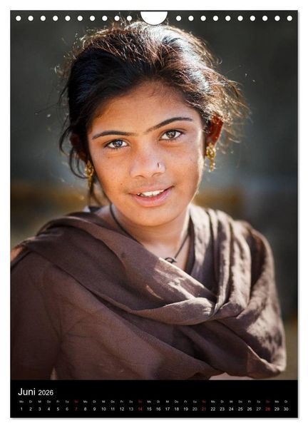 Produktbild: Portraits aus Indien (Wandkalender 2026 DIN A4 hoch), CALVENDO Monatskalender