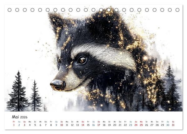 Produktbild: W&auml;chter des Zauberwaldes (Tischkalender 2026 DIN A5 quer), CALVENDO Monatskalender