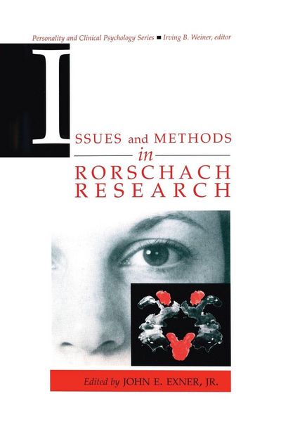 Produktbild: Issues and Methods in Rorschach Research