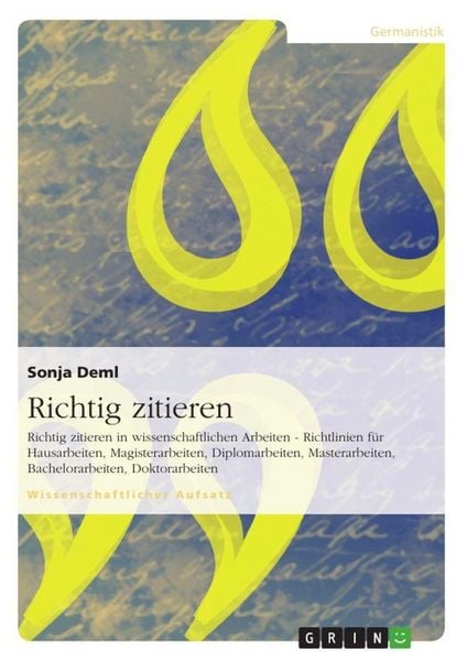 Produktbild: Richtig zitieren