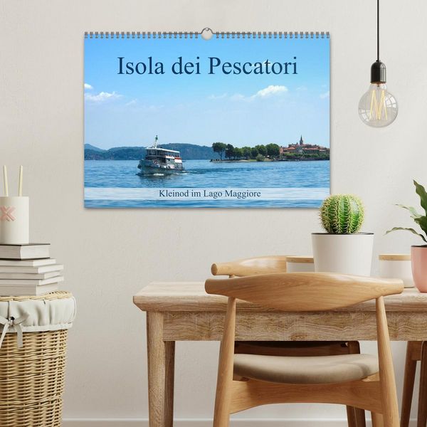 Produktbild: Isola dei Pescatori im Lago Maggiore (Wandkalender 2026 DIN A3 quer), CALVENDO Monatskalender