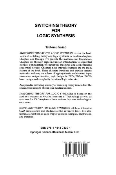Produktbild: Switching Theory for Logic Synthesis