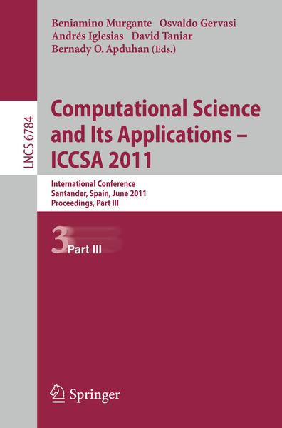 Produktbild: Computational Science and Its Applications - ICCSA 2011