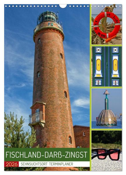 Produktbild: Sehnsuchtsort Fischland-Dar&szlig;-Zingst (Wandkalender 2026 DIN A3 hoch), CALVENDO Monatskalender