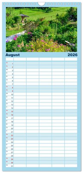 Produktbild: Familienplaner 2026 - Unterwegs im Bergsteigerdorf Ramsau mit 5 Spalten (Wandkalender, 21 x 45 cm) CALVENDO