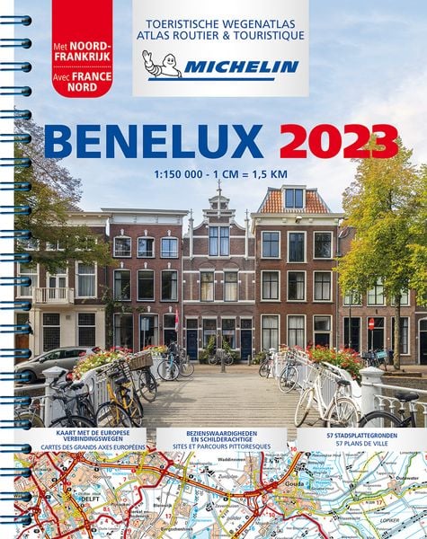 Produktbild: Michelin Straßenatlas Benelux mit Spiralbindung