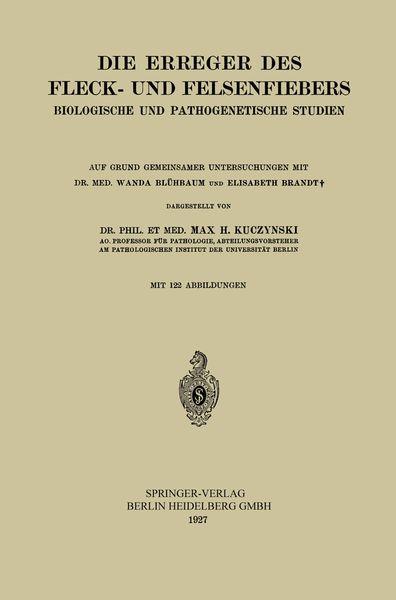 Produktbild: Die Erreger des Fleck- und Felsenfiebers