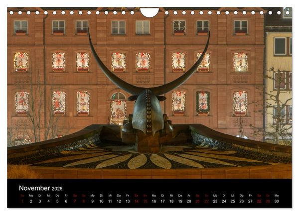 Produktbild: Pirmasens bei Nacht (Wandkalender 2026 DIN A4 quer), CALVENDO Monatskalender