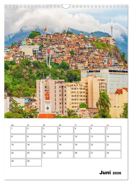 Produktbild: Rio de Janeiro - Reiseplaner (Wandkalender 2026 DIN A3 hoch), CALVENDO Monatskalender