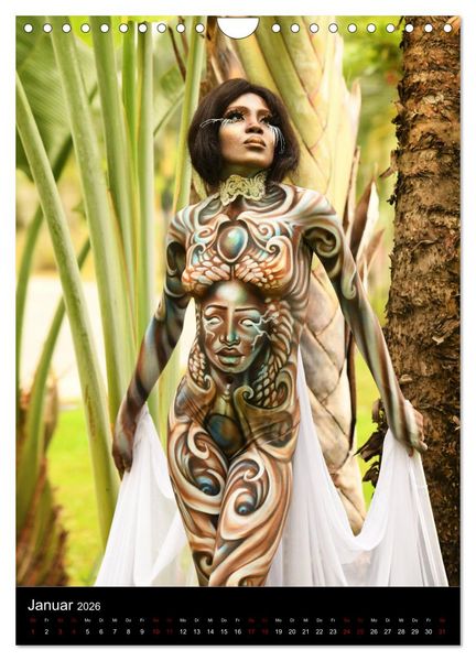 Produktbild: Equatorial Guinea Bodypainting Festival "Origins" (Wandkalender 2026 DIN A4 hoch), CALVENDO Monatskalender