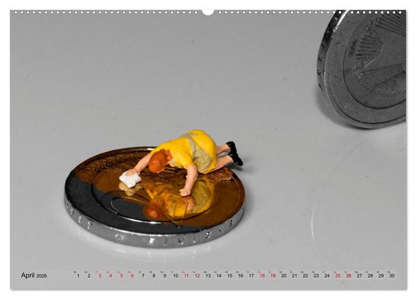 Produktbild: Miniaturwelten - Kleine Leute bei der Arbeit (hochwertiger Premium Wandkalender 2026 DIN A2 quer), Kunstdruck in Hochglanz