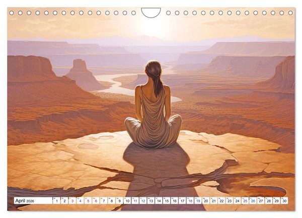 Produktbild: Meditation und weiter Horizont (Wandkalender 2026 DIN A4 quer), CALVENDO Monatskalender