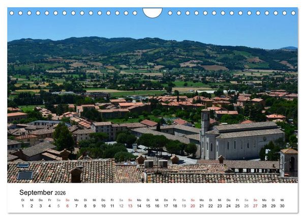 Produktbild: Gubbio - die mittelalterliche Stadt in Umbrien (Wandkalender 2026 DIN A4 quer), CALVENDO Monatskalender