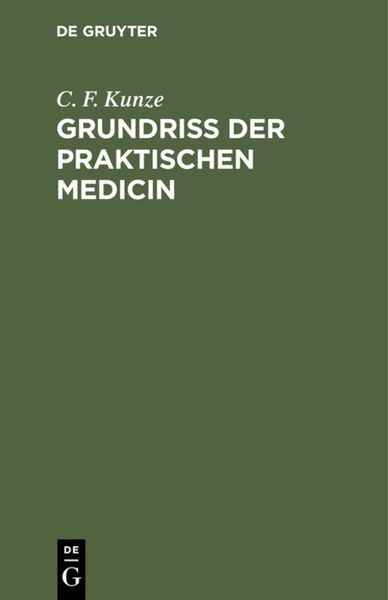 Produktbild: Grundriss der Praktischen Medicin