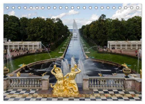Produktbild: St. Petersburg - Alles Gold was gl&auml;nzt (Tischkalender 2026 DIN A5 quer), CALVENDO Monatskalender