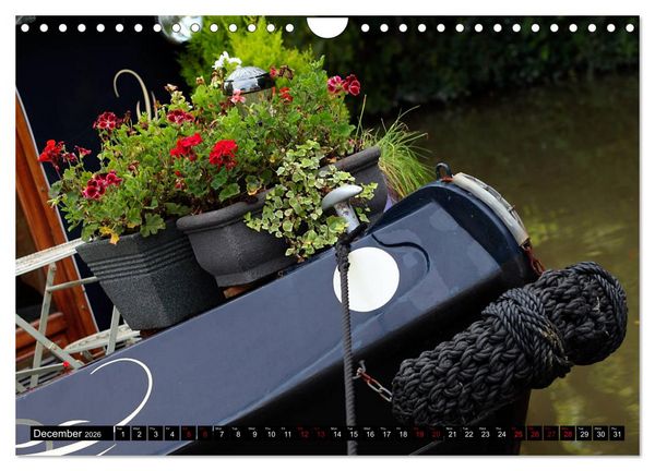 Produktbild: Narrowboats (Wall Calendar 2026 DIN A4 landscape), CALVENDO 12 Month Wall Calendar