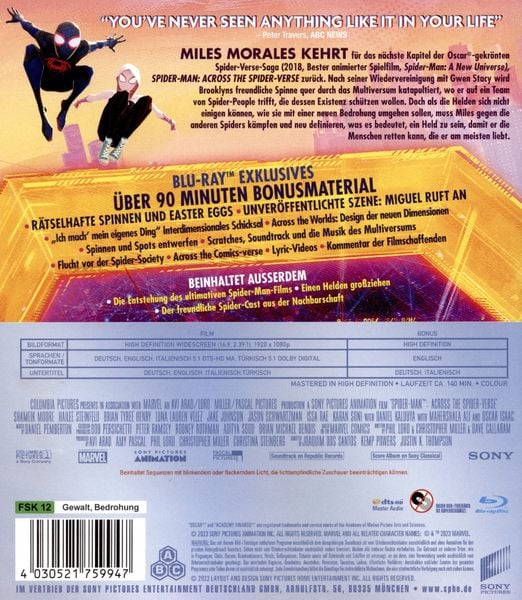 Produktbild: Spider-Man: Across the Spider-Verse